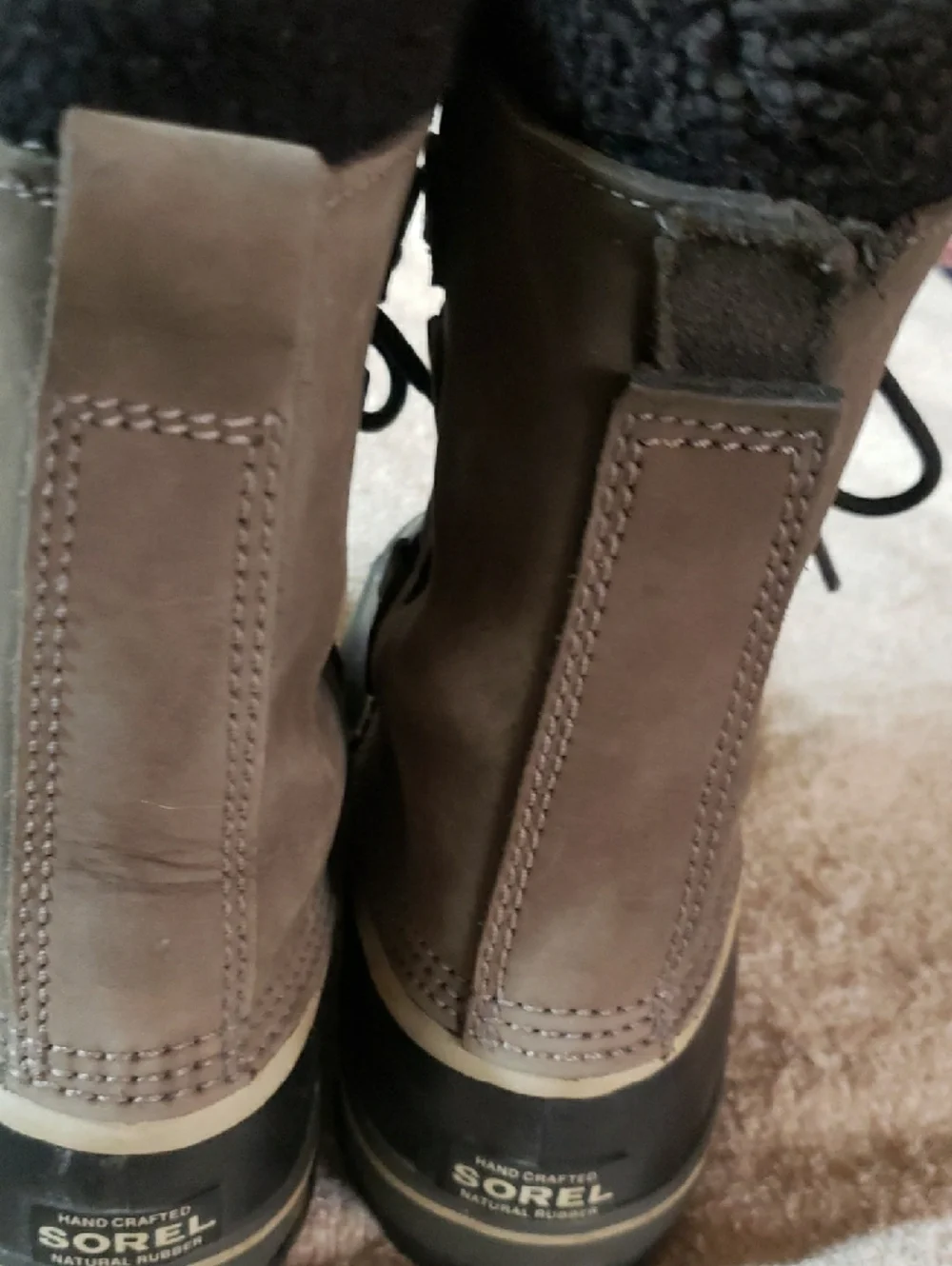 Sorel Joan Of Arctic Woman's Black and Grey Waterproof Winter Boot - Picture 7 of 8